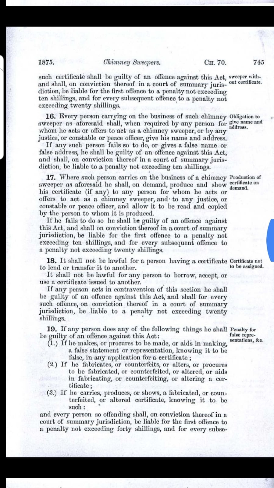 History Of Chimney sweeps page 3