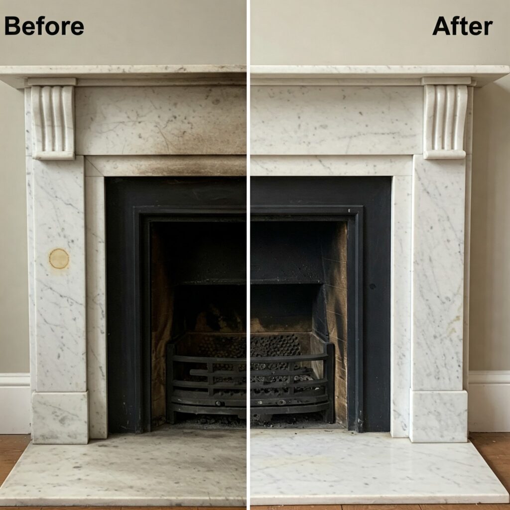 Marble Fireplace Cleaner in London
